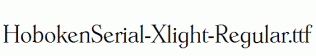 HobokenSerial-Xlight-Regular.ttf