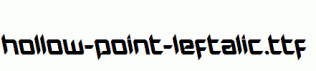 Hollow-Point-Leftalic.ttf