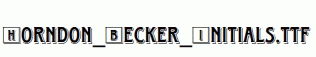 Horndon_Becker_Initials.ttf