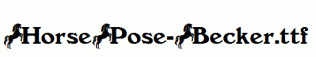 HorsePose-Becker.ttf