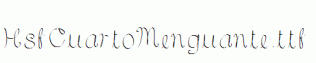 HsfCuartoMenguante.ttf