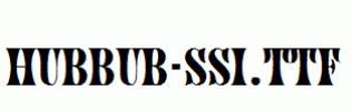 Hubbub-SSi.ttf