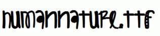 HumanNature.ttf