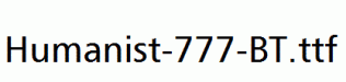 Humanist-777-BT.ttf