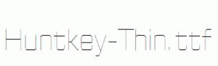 Huntkey-Thin.ttf