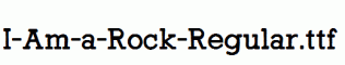 I-Am-a-Rock-Regular.ttf
