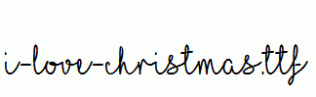 I-Love-Christmas.ttf