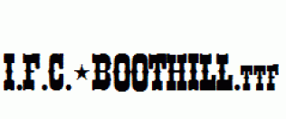 I.F.C.-BOOTHILL.ttf