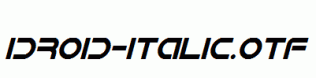 IDroid-Italic.otf