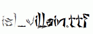 ISL_Villain.ttf