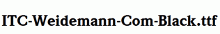 ITC-Weidemann-Com-Black.ttf