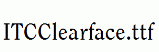 ITCClearface.ttf