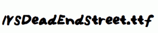 IYSDeadEndStreet.ttf