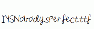 IYSNobodysPerfect.ttf