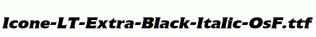 Icone-LT-Extra-Black-Italic-OsF.ttf