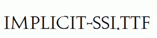 Implicit-SSi.ttf