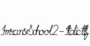 ImransSchool2-Italic.ttf