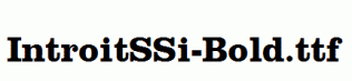 IntroitSSi-Bold.ttf