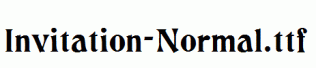 Invitation-Normal.ttf