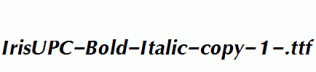IrisUPC-Bold-Italic-copy-1-.ttf