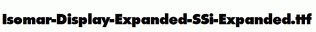 Isomar-Display-Expanded-SSi-Expanded.ttf