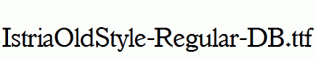 IstriaOldStyle-Regular-DB.ttf