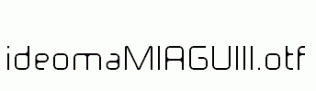 ideomaMIAGUIII.otf