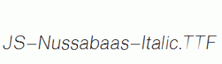 JS-Nussabaas-Italic.ttf