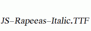 JS-Rapeeas-Italic.ttf