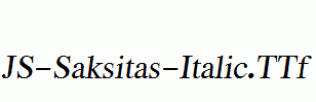 JS-Saksitas-Italic.ttf