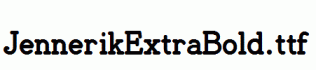 JennerikExtraBold.ttf