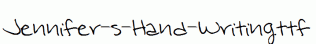Jennifer-s-Hand-Writing.ttf