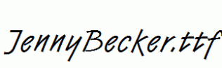 JennyBecker.ttf