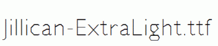Jillican-ExtraLight.ttf