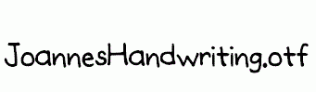 JoannesHandwriting.otf