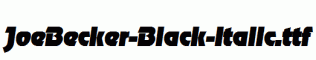 JoeBecker-Black-Italic.ttf