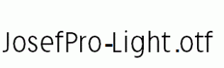 JosefPro-Light.otf