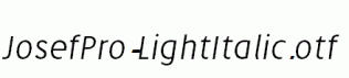 JosefPro-LightItalic.otf