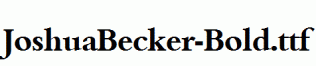 JoshuaBecker-Bold.ttf