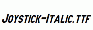 Joystick-Italic.ttf