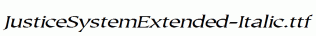 JusticeSystemExtended-Italic.ttf