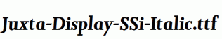 Juxta-Display-SSi-Italic.ttf