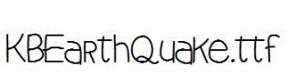 KBEarthQuake.ttf
