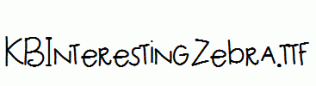 KBInterestingZebra.ttf