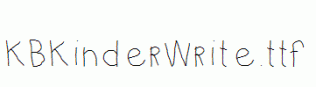 KBKinderWrite.ttf