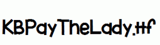 KBPayTheLady.ttf