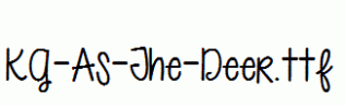 KG-As-The-Deer.ttf