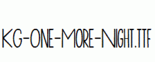 KG-One-More-Night.ttf