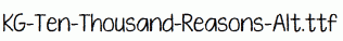 KG-Ten-Thousand-Reasons-Alt.ttf