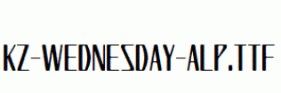 KZ-WEDNESDAY-ALP.ttf